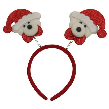 ободок MAXIJOY Мишки 24х23см красный