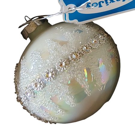 шар MAXIJOY 80мм стекло белый