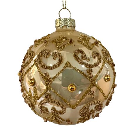 шар MAXIJOY 80мм стекло шампань