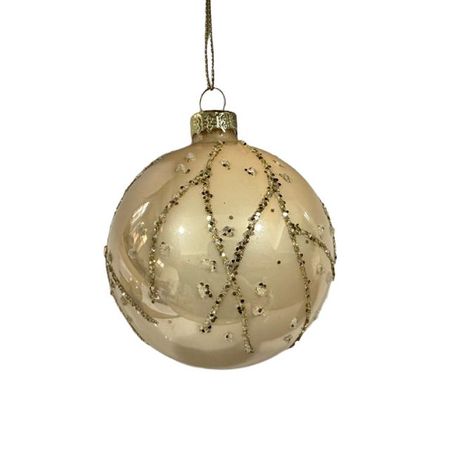 шар MAXIJOY 80мм стекло шампань