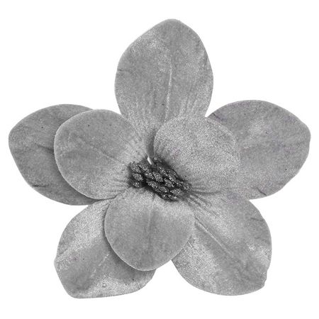 растение искусственное MAXIJOY Цветок 18см серое полиэстер, металл заготовка из пенопласта мишка 18см