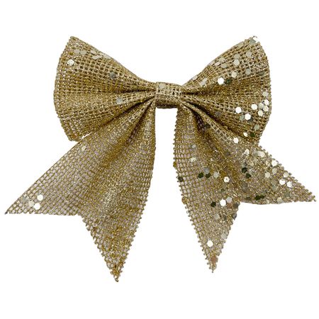 набор украшений MAXIJOY Банты 2шт 13см полиэстер золото