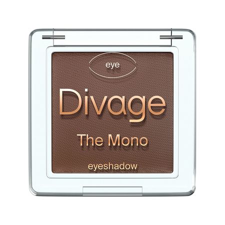 Тени для век DIVAGE THE MONO компактные матовые тон 08 Кофейный дебби джонсон может быть однажды