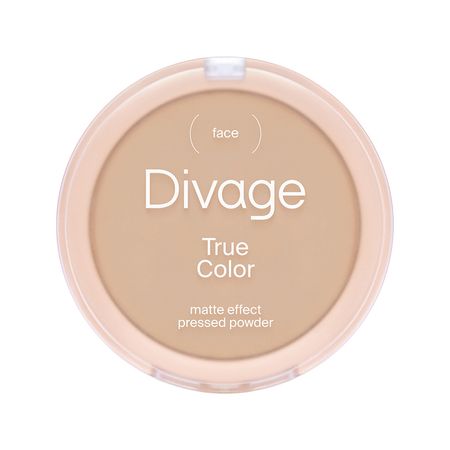 Пудра для лица DIVAGE TRUE COLOR компактная с матовым финишем тон 04 Sand раскраски в квадрате color v 4