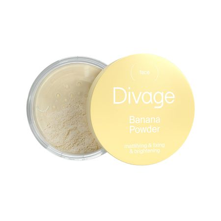 Пудра для лица DIVAGE BANANA POWDER рассыпчатая матирующая тон 01