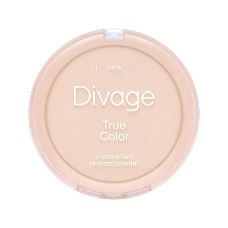 Пудра для лица DIVAGE TRUE COLOR компактная с матовым финишем тон 03 Beige раскраски в квадрате color v 4