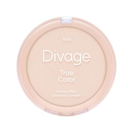 Пудра для лица DIVAGE TRUE COLOR компактная с матовым финишем тон 01 Fair милена валерьевна завойчинская иржина предначертанного не избежать