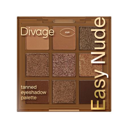 Палетка теней для век DIVAGE EASY NUDE TANNED универсальная 9 оттенков афанасьева елена ивановна театр тающих теней конец эпохи