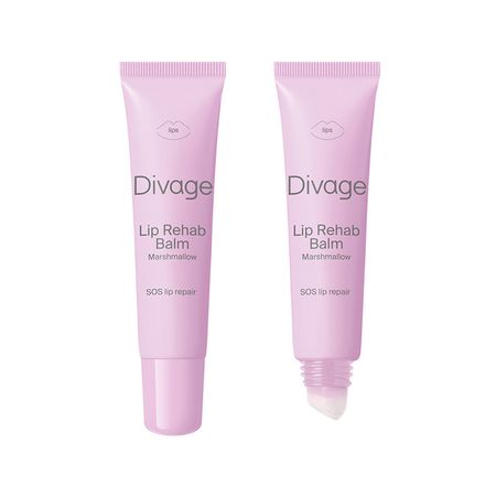 Бальзам для губ DIVAGE LIP REHAB BALM SOS LIP REPAIR восстанавливающий тон Marshmallow