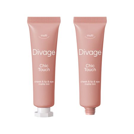 Тинт для губ и щек DIVAGE CHIC TOUCH мультифункциональный кремовый тон 02 Коричнево-розовый разыграй свою сказку