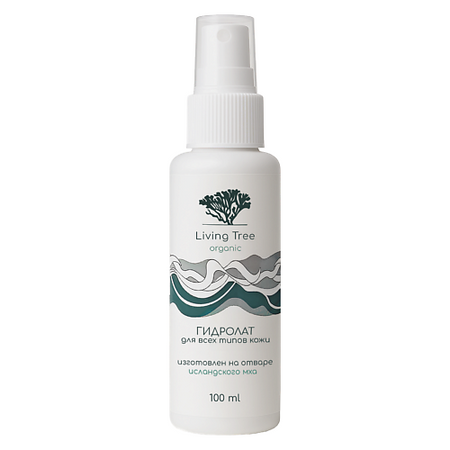 Лосьон для тела ЖИВОЕ ДЕРЕВО LIVING TREE Гидролат из исландского мха тонизирующий