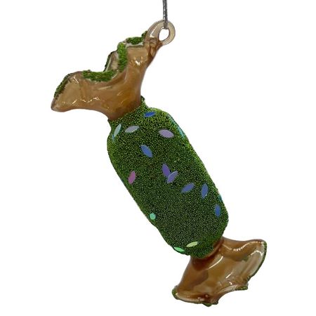 подвеска MAXIJOY Конфета 9см стекло зеленый