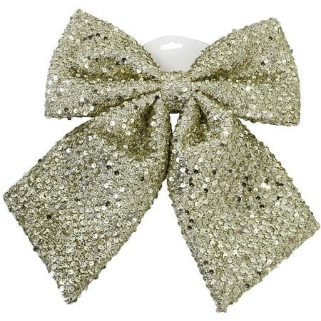 украшение MAXIJOY Бант 33х30см полиэстер золотой