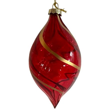 подвеска MAXIJOY 13см стекло красный
