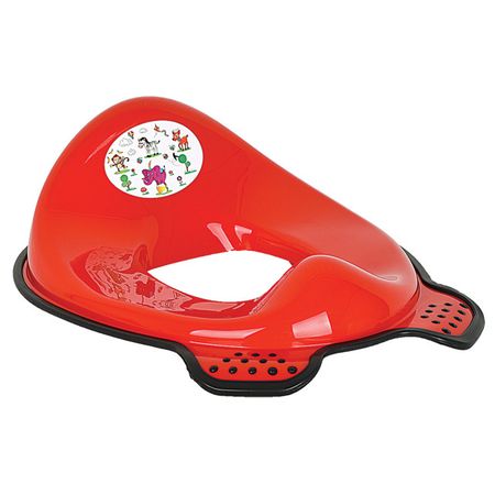 накладка на унитаз PRIMA NOVA 30х20х15см красный ABS пластик