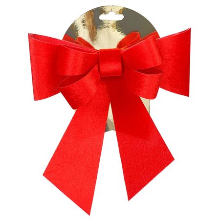 украшение MAXIJOY Бант 20х25см ПВХ красный