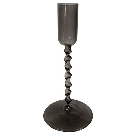 подсвечник MAXIJOY 8х8х16,5см стекло серый