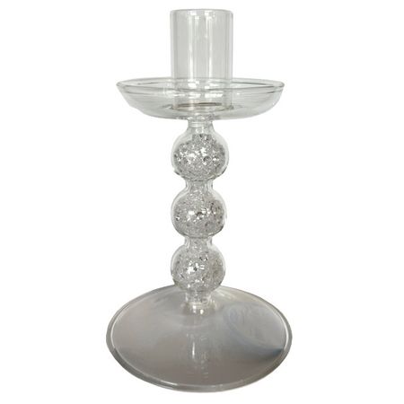 подсвечник MAXIJOY 8х8х16,5см стекло прозрачный