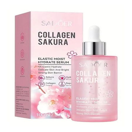 Сыворотка для лица SADOER Сыворотка для лица эластичная с коллагеном и экстр. из цветков сакуры
