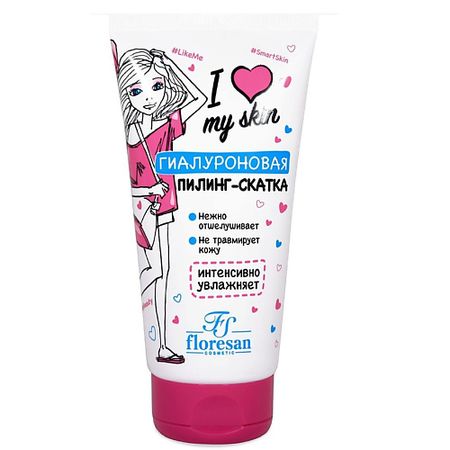 Пилинг для лица FLORESAN Скатка гиалуроновая для нежной кожи