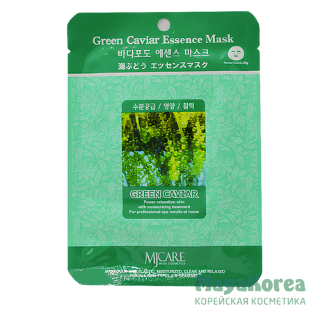 Маска для лица MIJIN Тканевая маска для лица с экстрактом зеленой икры