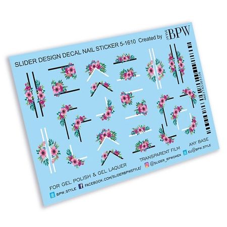 Слайдеры BPW.STYLE Слайдер-дизайн Уголки с цветами