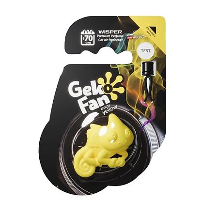 Ароматизатор WISPER Ароматизатор для авто GekoFan Yellow