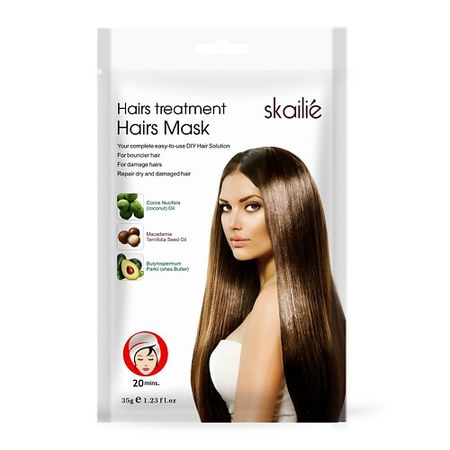 Маска для волос SKAILIE Маска-шапочка для волос с маслом Ши и макадамия