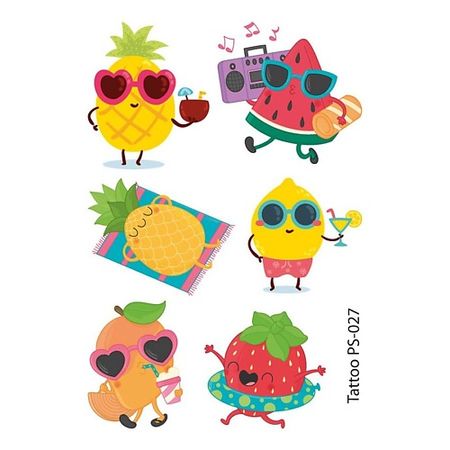 Наклейки для тела ПОЛИСФЕРА Временная переводная татуировка Tattoo PS-027