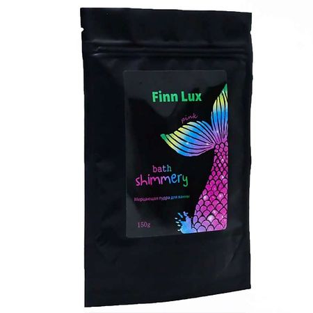 Соль для ванны FINNLUX Шиммер-мерцающая соль для ванны «Pink» с ароматом барбариса