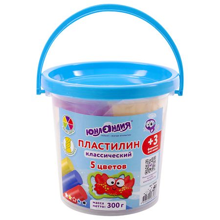 Пластилин ЮНЛАНДИЯ Пластилин в ведерке Подводный мир