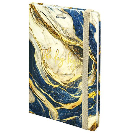 Блокнот BRAUBERG Блокнот с резинкой А5  Marble