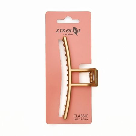 Заколка для волос ZIKOLKI STORE Заколка краб аксессуар для волос золотой большой крабик