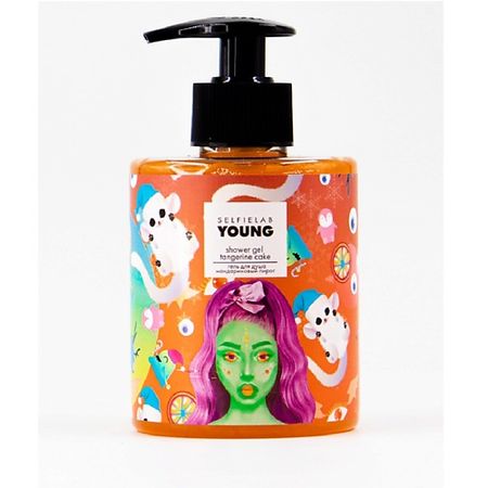 Гель для душа SELFIELAB YOUNG Гель для душа мандариновый пирог