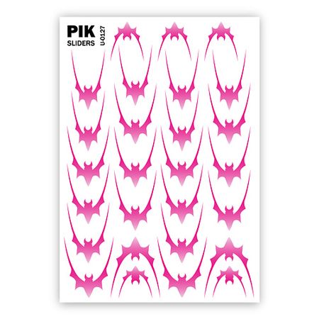 Слайдеры PIK Слайдеры для ногтей P-127 Розовый френч летучие мыши джон френч не верь никому