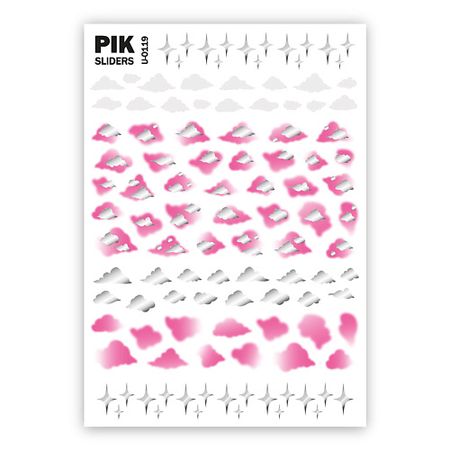 Слайдеры PIK Слайдеры для ногтей P-119 Облака и звезды алессандра маттанца стрит арт восходящие звезды