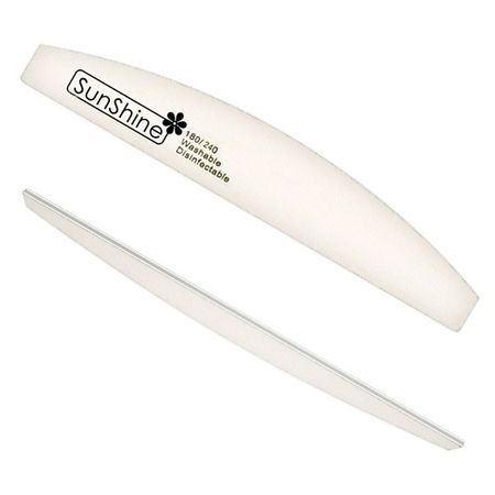 Пилка для ногтей SUNSHINE Набор пилок WHITE луна 180/240 C9WT