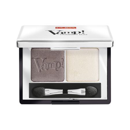 Тени для век PUPA VAMP! DUO компактные двойные тон 008 Кремовый серо-коричневый я с вами жив…