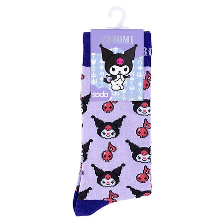 Носки SODA Носки женские фиолетовые KUROMI #cuteadventure kuromi рум арт бокс развивающий игровой