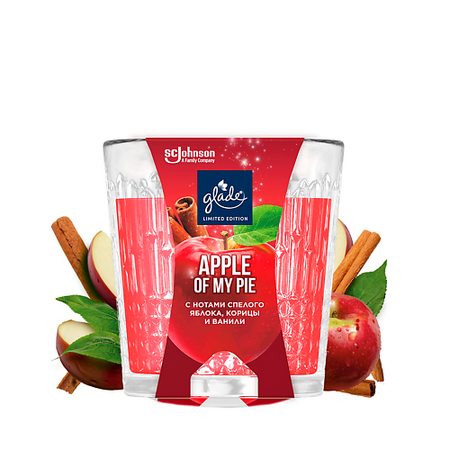 Освежитель воздуха GLADE Ароматизированная свеча Apple of my pie