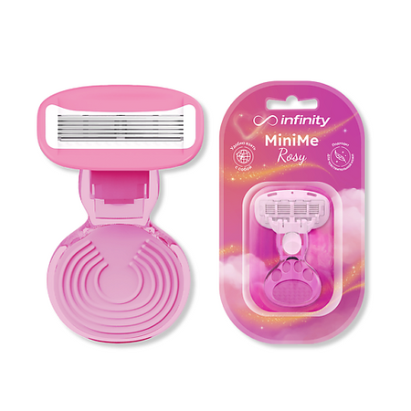 Станок для бритья INFINITY Бритва Mini женская с 5 лезвиями и футляром