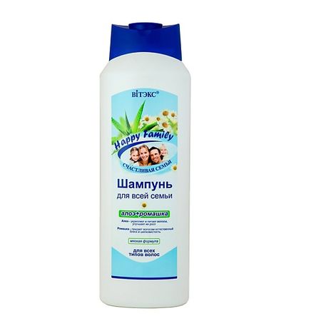 Шампунь для волос ВИТЭКС Happy Family шампунь для всех типов волос алоэ+ромашка