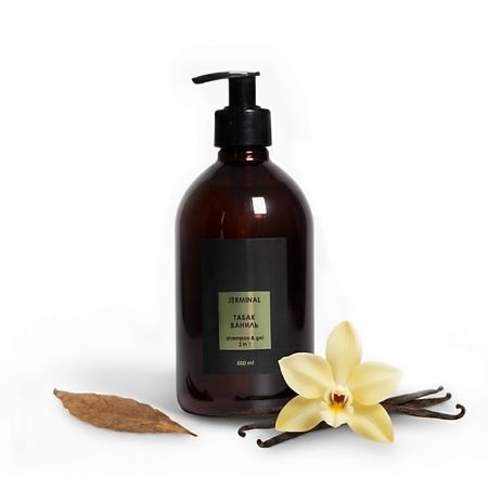 Шампунь для волос JERMINAL COSMETICS Парфюмированный шампунь и гель для волос и тела Ваниль Табак