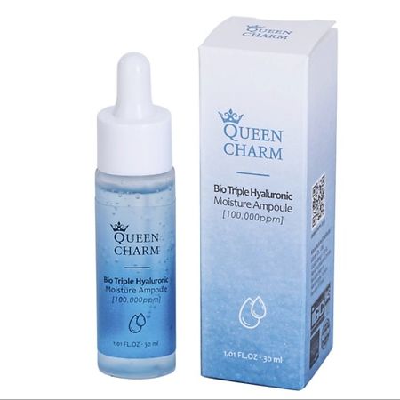 Сыворотка для лица QUEEN CHARM Ампульная сыворотка для лица с биокомплексом гиалуроновой кислоты
