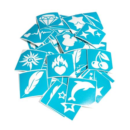 Трафарет для тату KILDIMIA Набор трафаретов для блеск тату