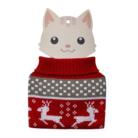 Кофта FRIEND OF MINE Кофта для собак и кошек RED SWEATER #FOM_partyguy