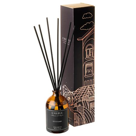 Аромадиффузор EMERGE Диффузор ароматический Ель-Мандарин для дома с палочками