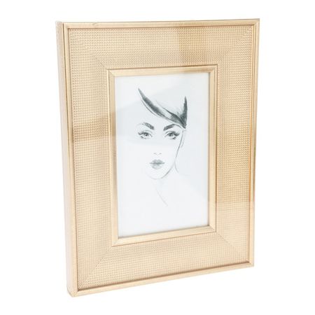 фоторамка 100х150мм полистирол/МДФ бежевый