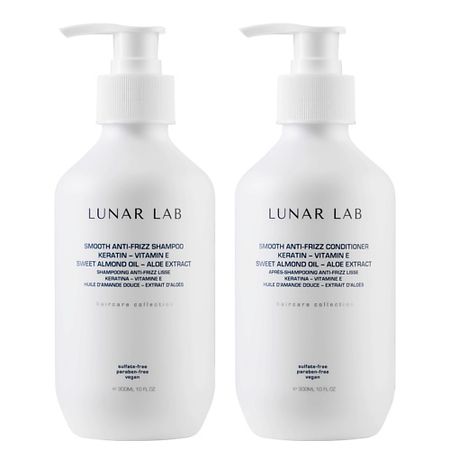 Набор для ухода за волосами LUNAR LABORATORY Набор шампунь для волос и кондиционер с кератином и витамином Е, Smooth Anti-Frizz