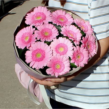 Букет живых цветов FLORISTIK ЦВЕТОЧНАЯ СТУДИЯ Букет из 11 гермини